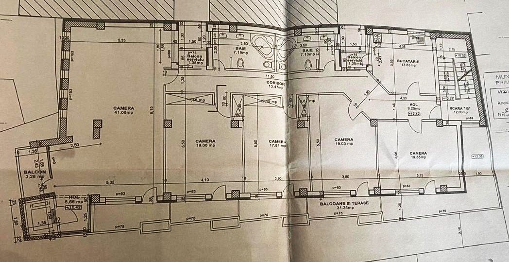 Apartament -220mp + terasa 200mp sector 4 Pasaj Marasesti an bloc 2000 - Poză 5