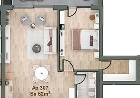 Apartament nou cu 2 camere direct de la Dezvoltator - Poză 11