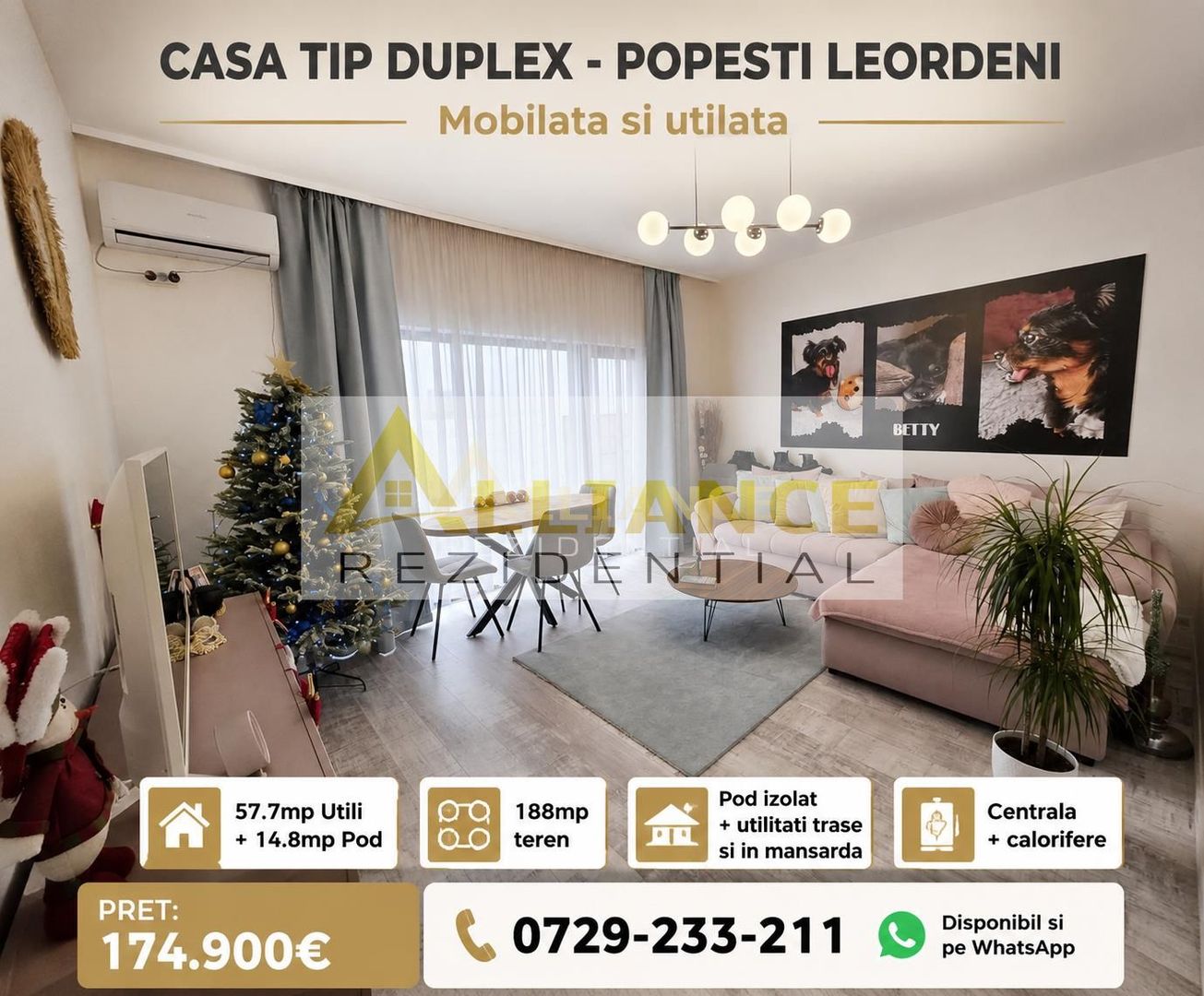 CASA TIP DUPLEX - POPESTI LEORDENI - Gata de mutat - 169.900eur - Poză 1