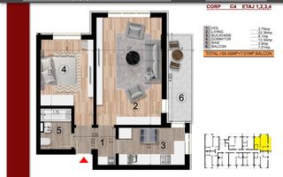 APARTAMENT 2 CAMERE DECOMANDAT - Poză 10
