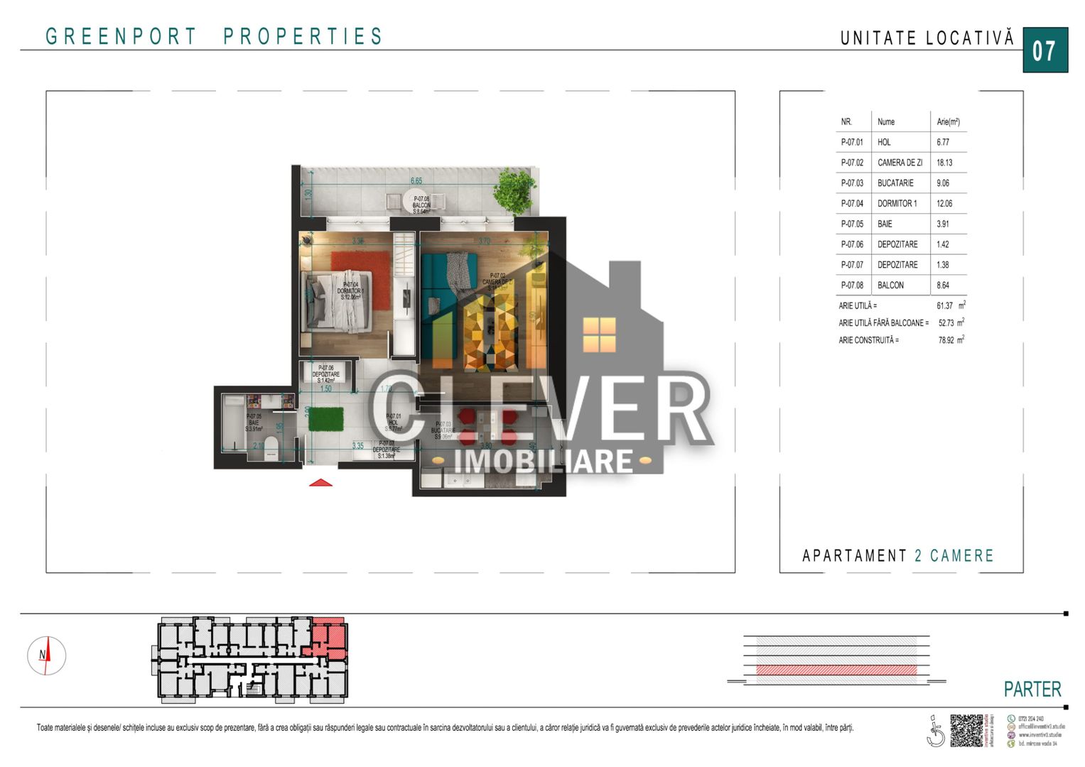 Ap 2 camere parter, compartimentare excelentă - Pallady - Poză 5