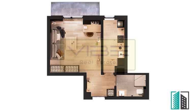 Apartament 1 camera decomandat INVESTITIE  Bucium -  Family Market - Poză 22