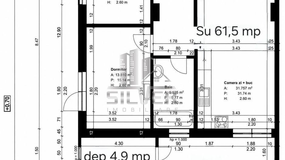 Apartamente cu 3 camere/60-63mp/TERASE 24-52mp/IMOBIL NZEB/TVA INCLUS. - Poză 3