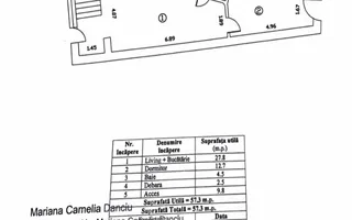 2 Camere | Eminescu | Dacia | Toamnei | bloc boutique 2023 - Schiță 16