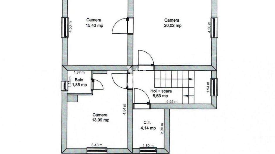 Spatiu birouri Centru, langa pacrul Sub Arini, Sibiu - Schiță 15