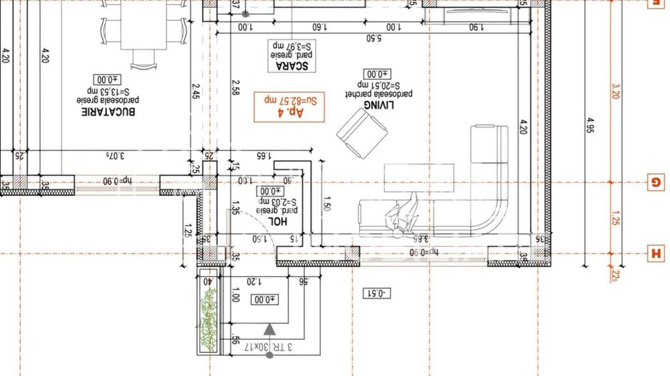 Casa cu 3 camere si 200 mp de curte, in Cartierul Arhitectilor - Schiță 8