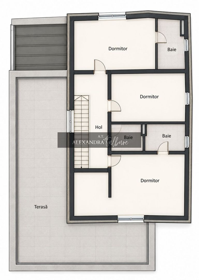 Casa individuala 6 camere, 5 bai, terasa la etaj, curte, P+ET+POD - Poză 19