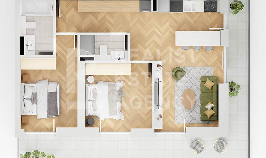 Vânzare, apartament cu 3 camere în zona Străulești - Poză 3