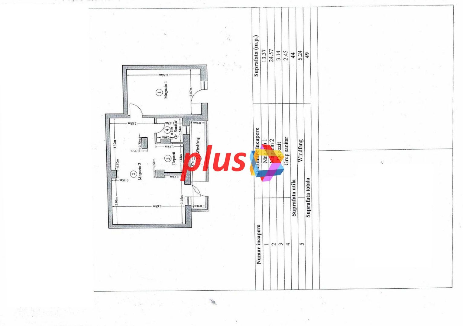 Spatiu comercial de închiriat Brașov - 49 mp # spatii-comerciale-brasov.ro - Schiță 7