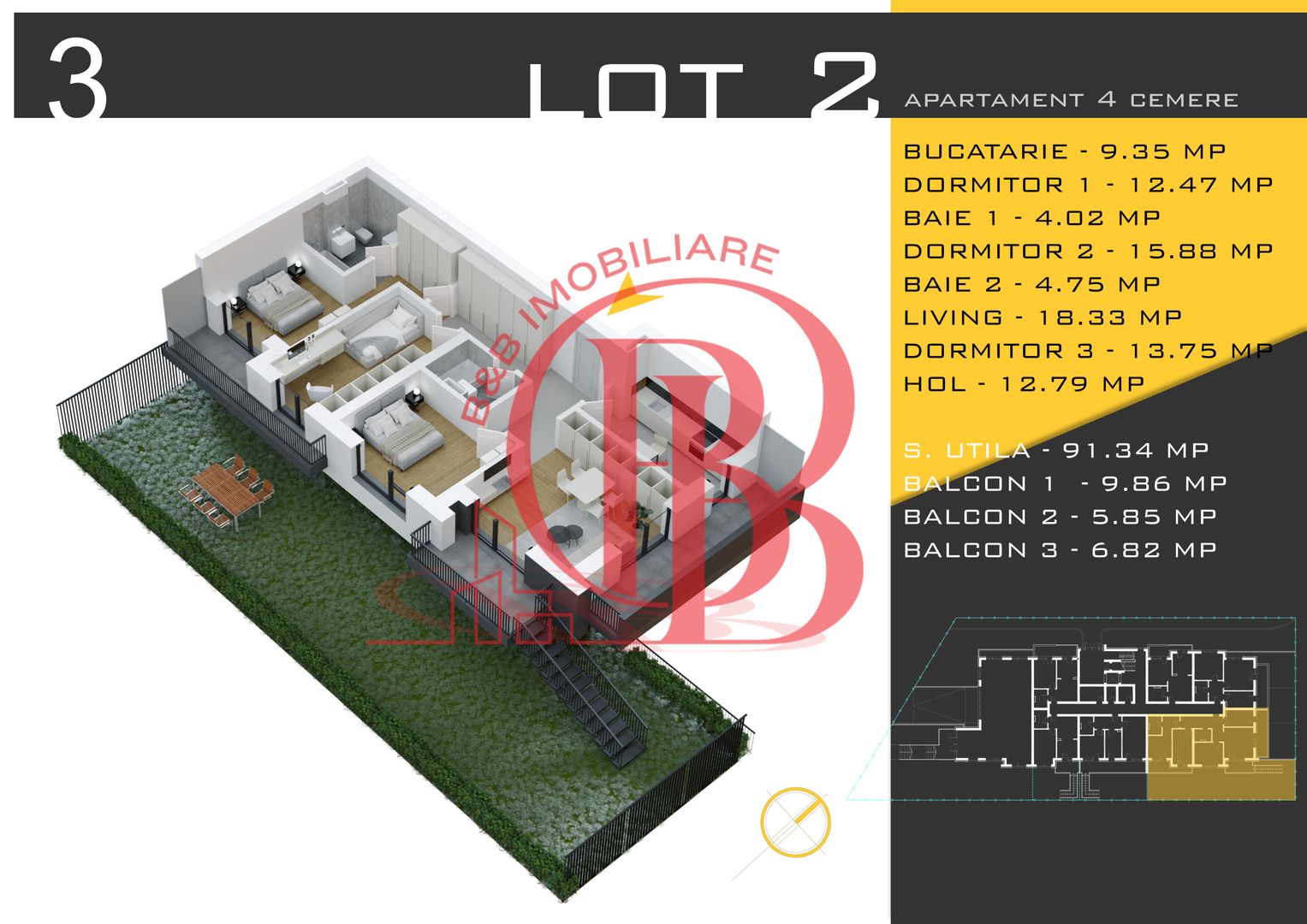 4 camere cu gradina Titan Pallady  Metrou Nicolae Teclu - Schiță 12