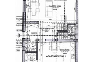 1/2 duplex Finalizat. Gradina amenajata. 3 dormitoare. - Schiță 16