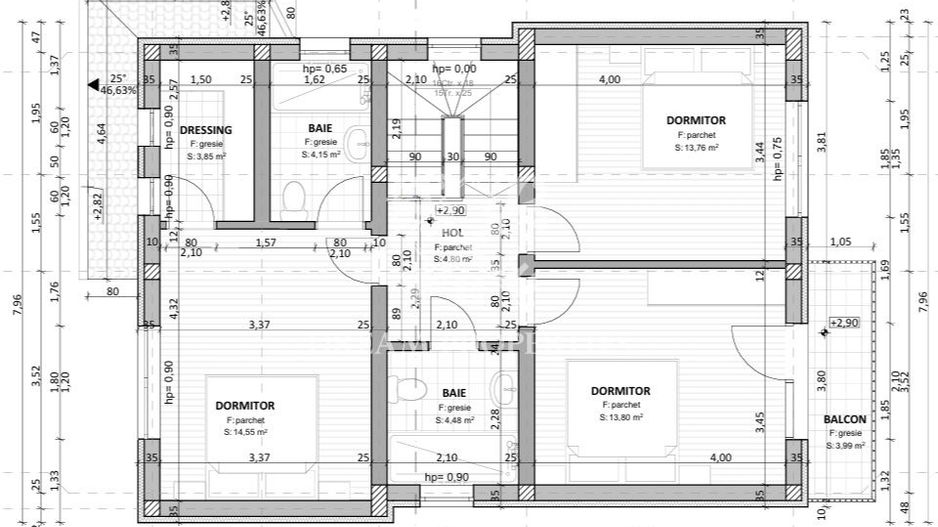 Casa individuala de vanzare, 4 camere, 3 bai, teren 450 mp, Sannicoara - Poză 1