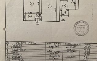 Apart. 2 camere semidecomandate  Ion Mihalache | Et 6 7   56mp  Metrou 1 Mai
