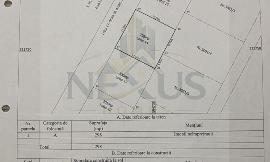 🏡 Teren intravilan | 300 mp - Comuna Berceni - Utilități în zonă - Poză 5