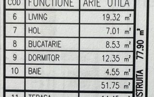 Apartament 2 camere, bloc nou, P+3, Ap.01, Parter, Bl.6 - CP2462121 - Poză 6