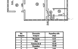 Apartament cu 2 camere, ETAJ 3, mobilat și utilat, VASLUI - zona NORD; - Poză 8