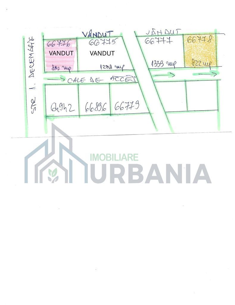 Teren intravilan de vanzare, Rediu, strada 1 Decembrie, 822 mp - Poză 3