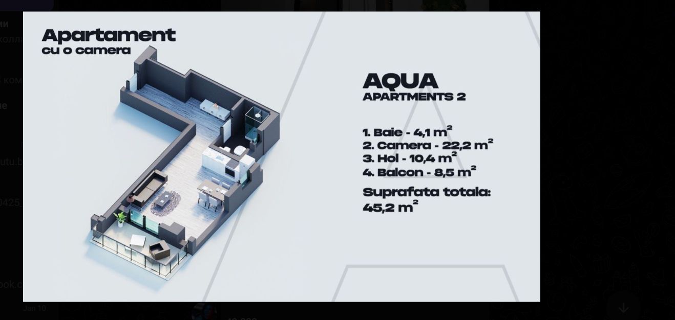 Garsonieră  - Mamaia Nord , vedere la mare, bloc finisat. - Poză 4