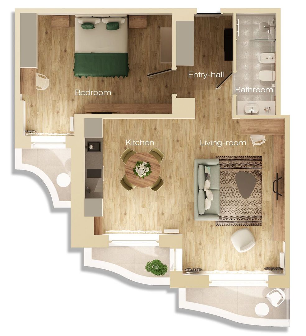 Aparthotel building Unirii B+GF+E+11 floors with 51 apartments, restaurant and SPA - Poză 55