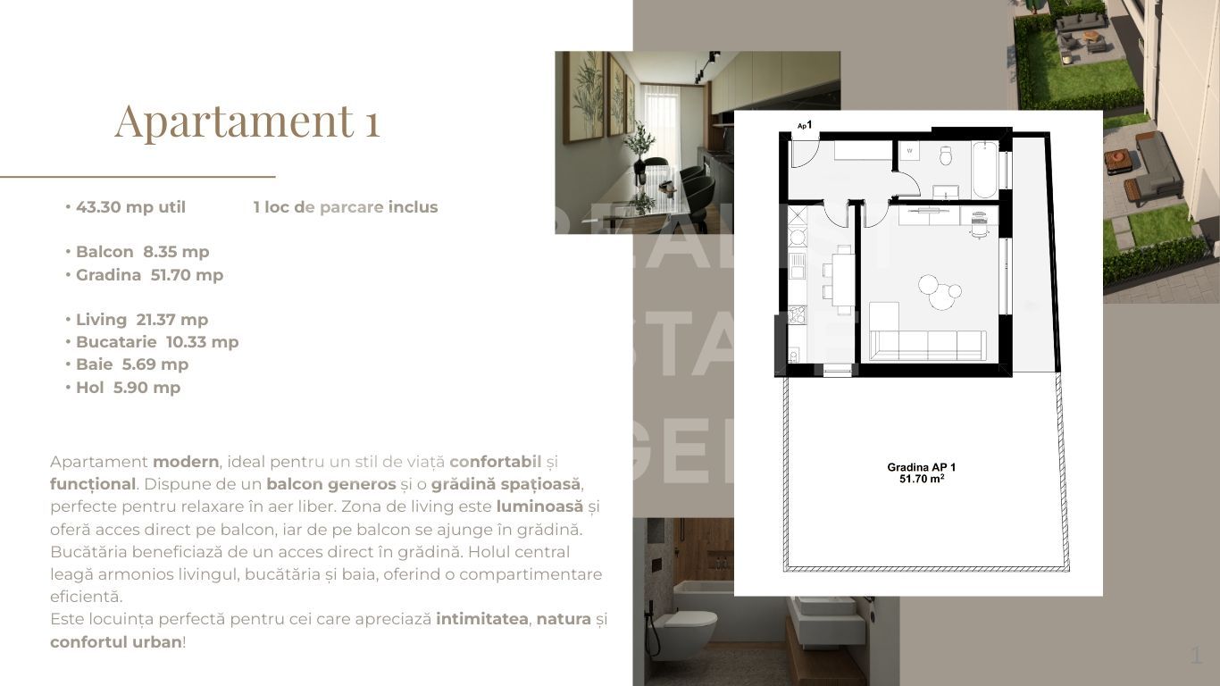 Vânzare, apartament, o cameră, Giroc, Timiș - Schiță 4