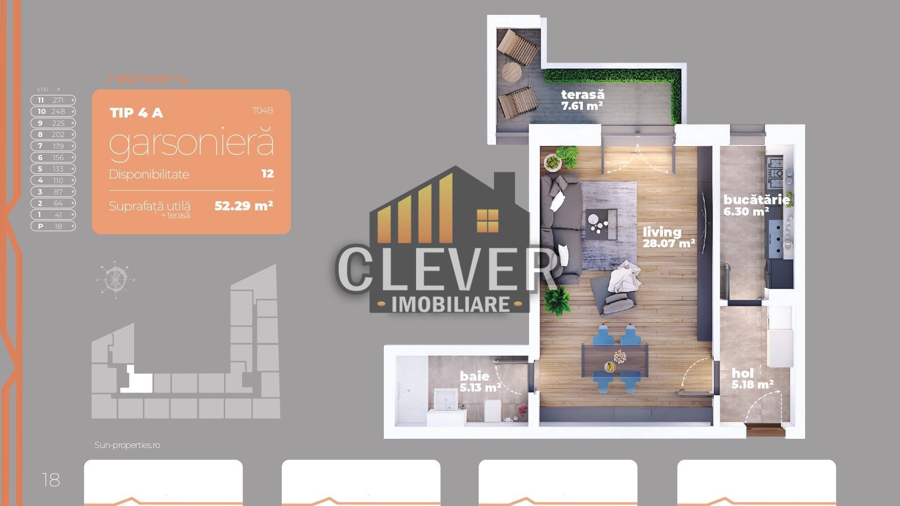 Garsoniera decomandata Liviu Rebreanu Titan Auchan - Schiță 12