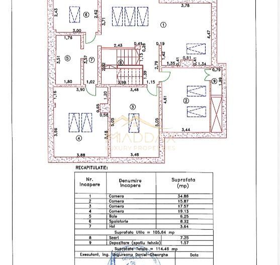 Vila cu 9 camere *900 teren* & piscina privata // Pipera - Schiță 58