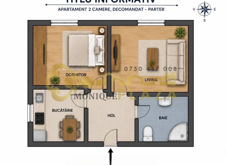 2 Camere | Politia Rutiera | Parter | Utilat | Finisaje moderne | - Poză 1