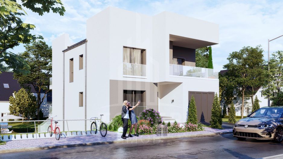 Casă modernă în Cisnădioara / Cisnădie – vedere către Cetatea Cisnădioara - Poză 1