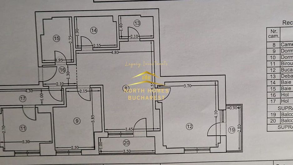 Apartament de 4 camere si 2 bai complet mobilat zona Sisesti - Poză 9