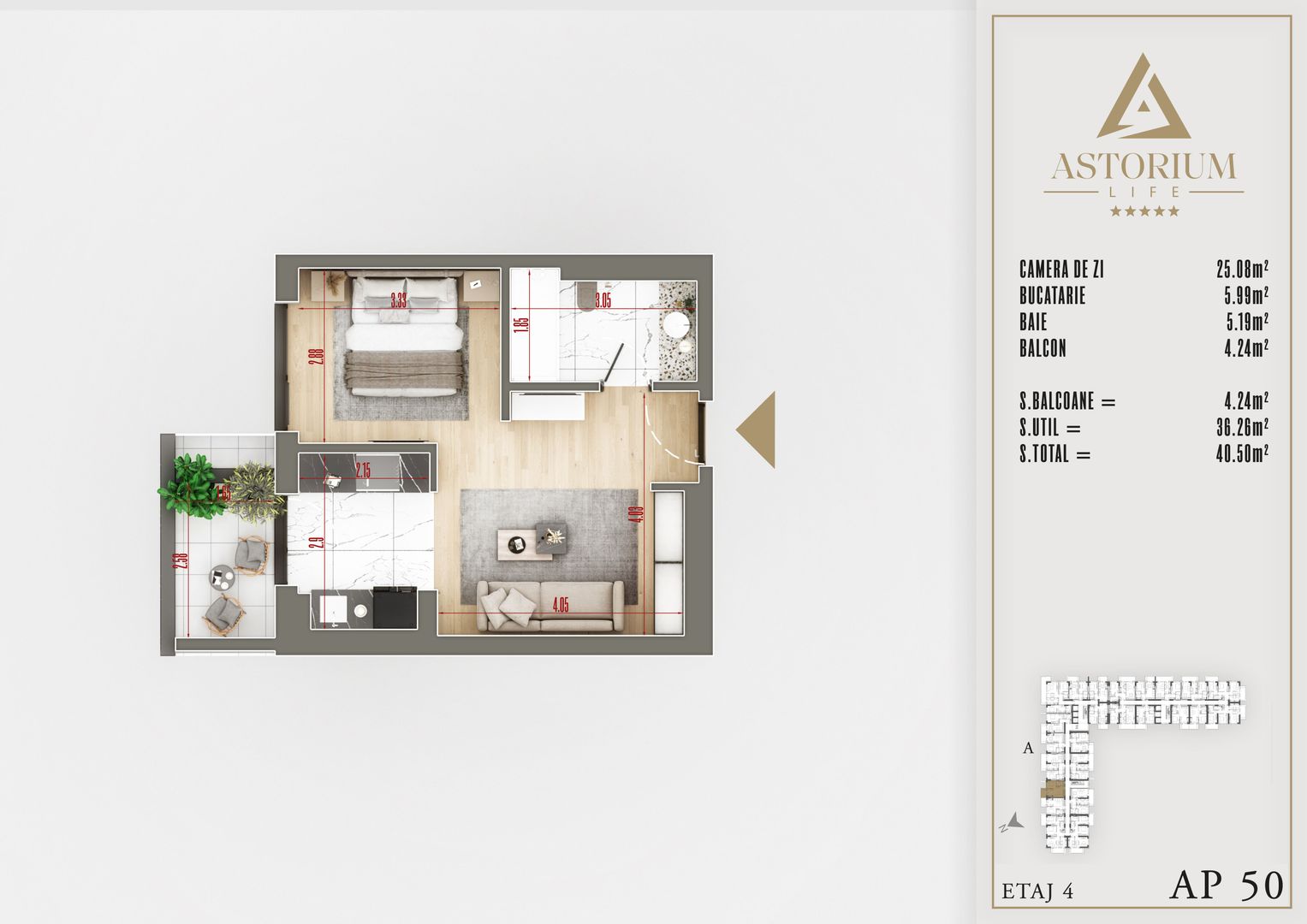 Titan Astorium Gars STUDIO predare 2025 predare 2025 Finisaje Premium - Poză 3