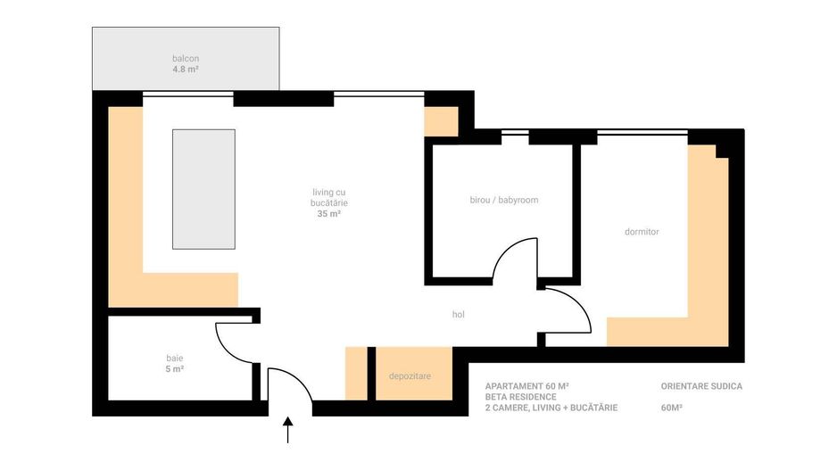 Apartament la cheie | 3 Camere | Parcare | Boxă | Beta Residence - Poză 8