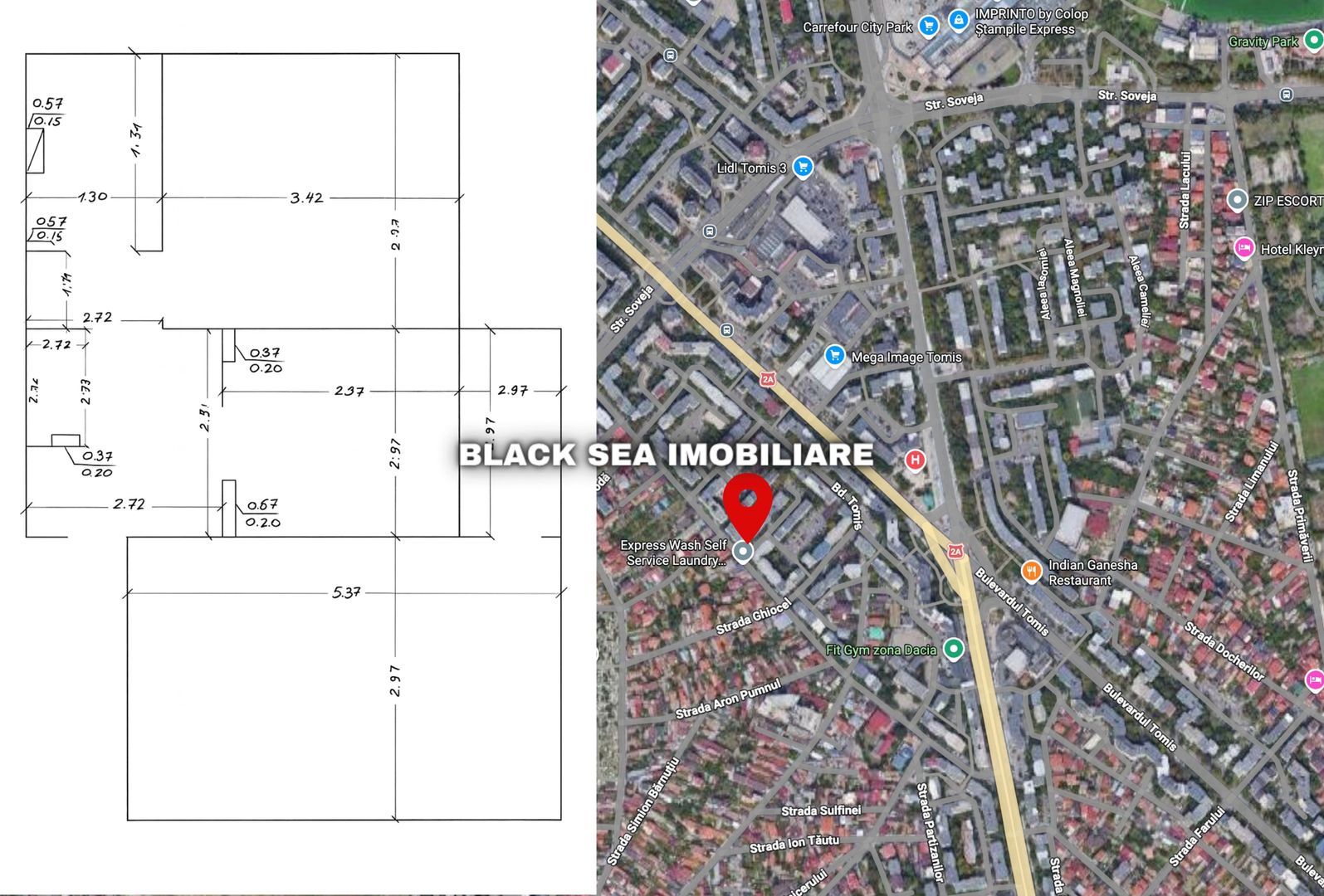 Apartament 2 camere de vânzare – Zona Dacia, Constanța  - Ocazie - Poză 1