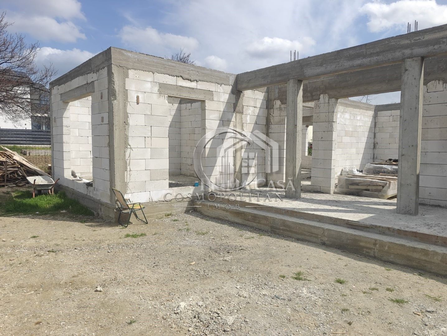 Casa in constructie si teren in Vernesti BZ SC=150mp teren=509mp d=20m - Poză 15
