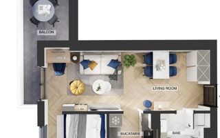 Apartament 2 camere de vanzare - Poză 1