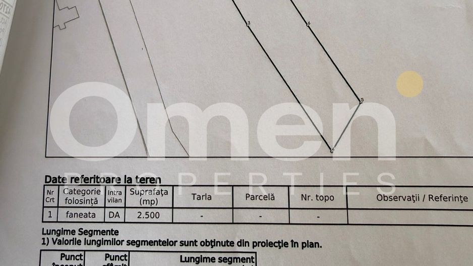 Teren intravilan 2500 mp in Berinta | Front stradal 22.5 m - Poză 3