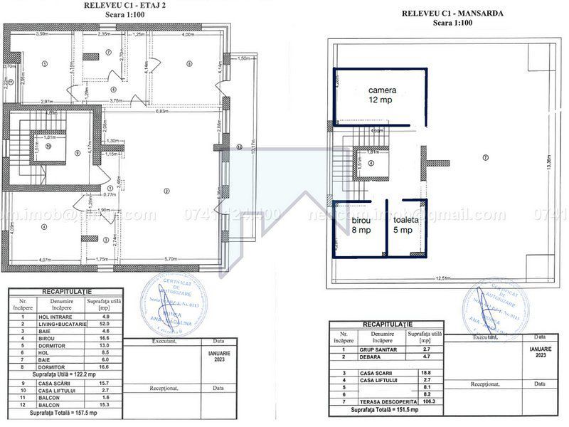 Vanzare Etaj 2 și et.3 retras - Cladire 2023 - Calea Floreasca - Poză 4