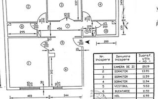 Apartament 4 camere Zona 13 Septembrie – Sebastian - Schiță 7