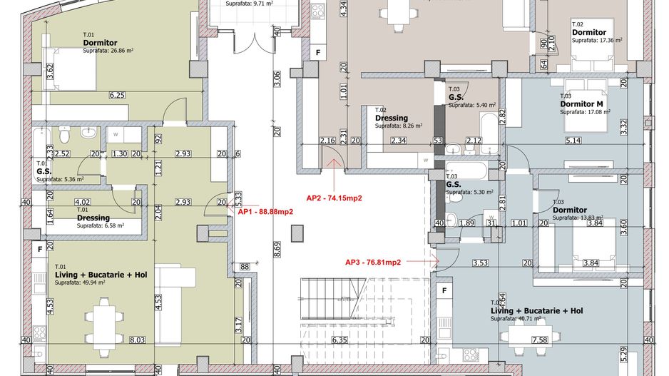 Apartament cu 2 camere, etaj 1, bloc NOU, VASLUI zona NORD, cu plata în RATE; - Schiță 8