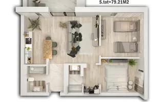 Apartament 3 camere***NOU***ultrafinisat// Pipera**Rond OMV - Poză 17