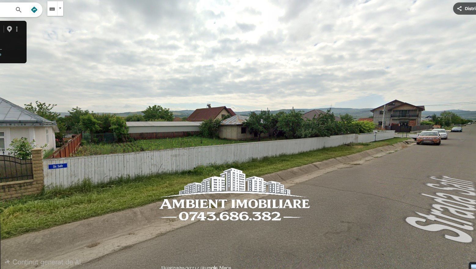 TEREN INTRAVILAN 767 mp, deschidere 33 m, SATU NOU, la 5 km de VASLUI; - Poză 3