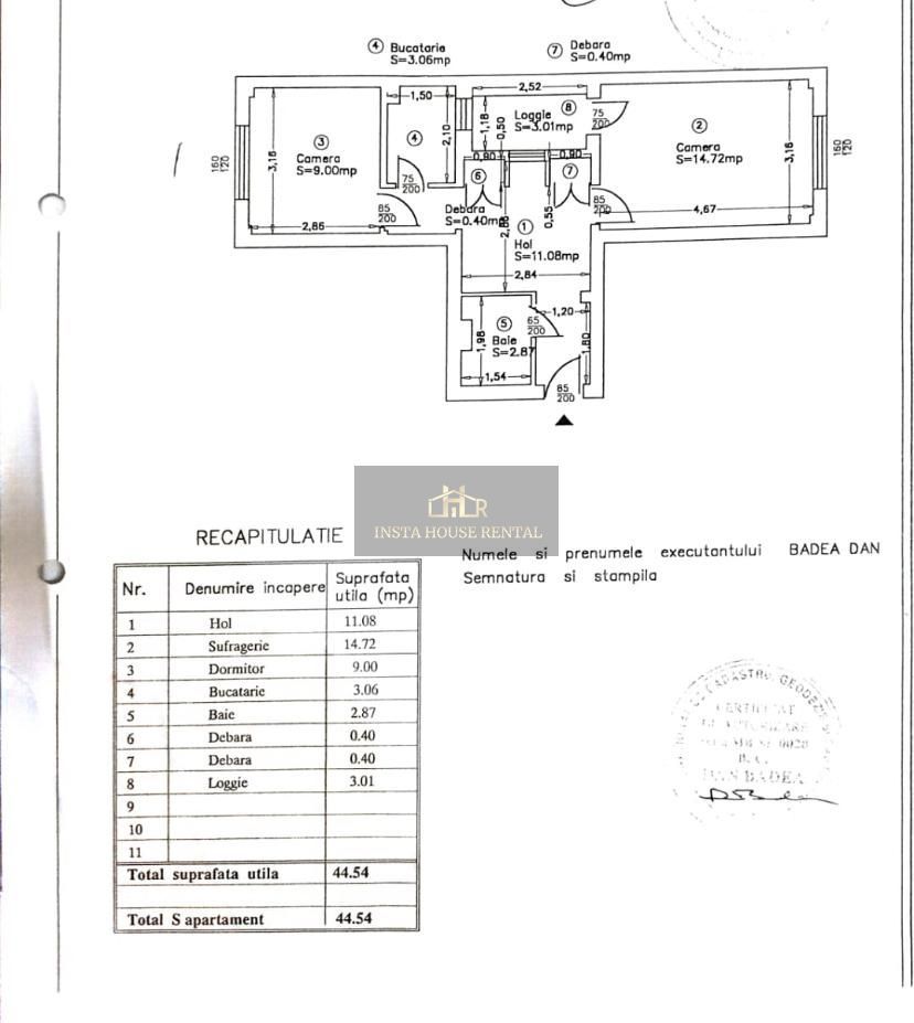 Apartament 2 camere BRANCOVEANU -  Etaj 1 | Balcon | - Poză 8