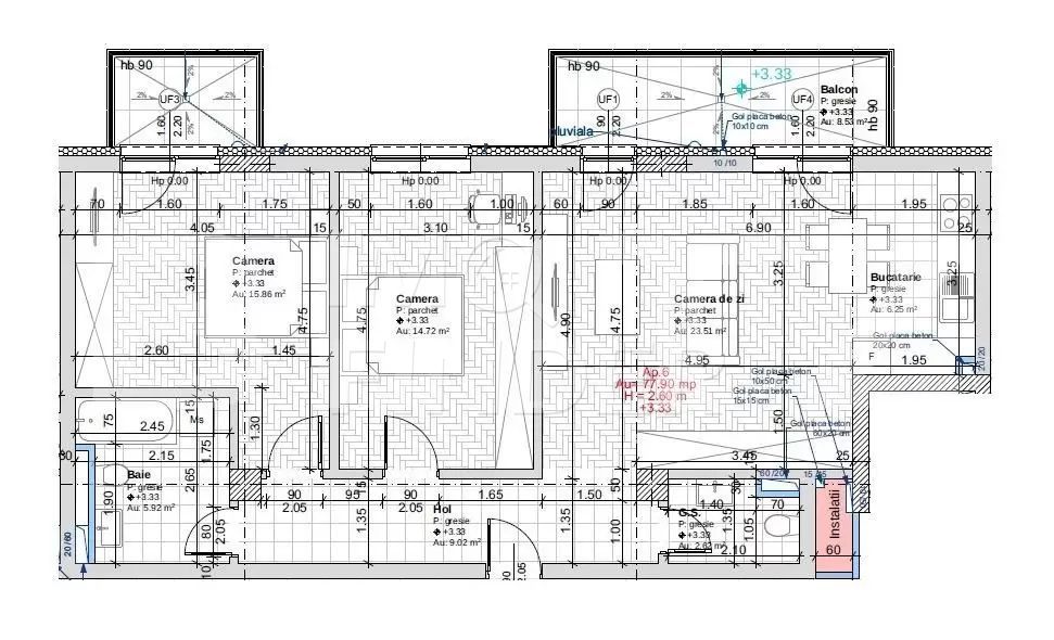 Apartament NOU 3 camere cu  Parcare Borhanci - Poză 1