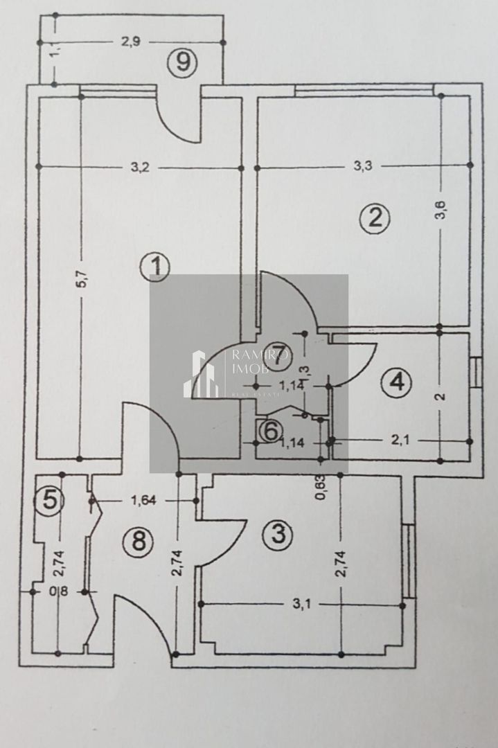 Apartament 2 camere, semidecomandat Rahova - Poză 17