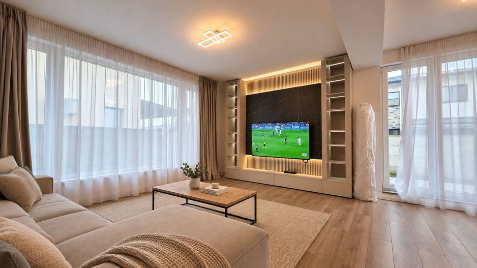 Casă de închiriat Tunari AeroCity, 3 dormitoare, 3 băi, curte 400m - Poză 2