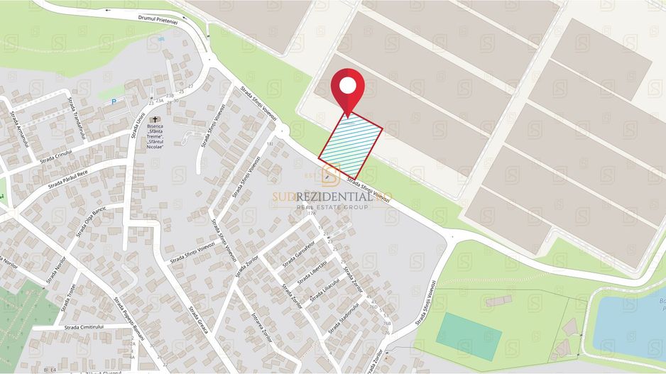 Vanzare teren intravilan, 6994 mp, deschidere ampla, Popesti-Leordeni - Poză 6