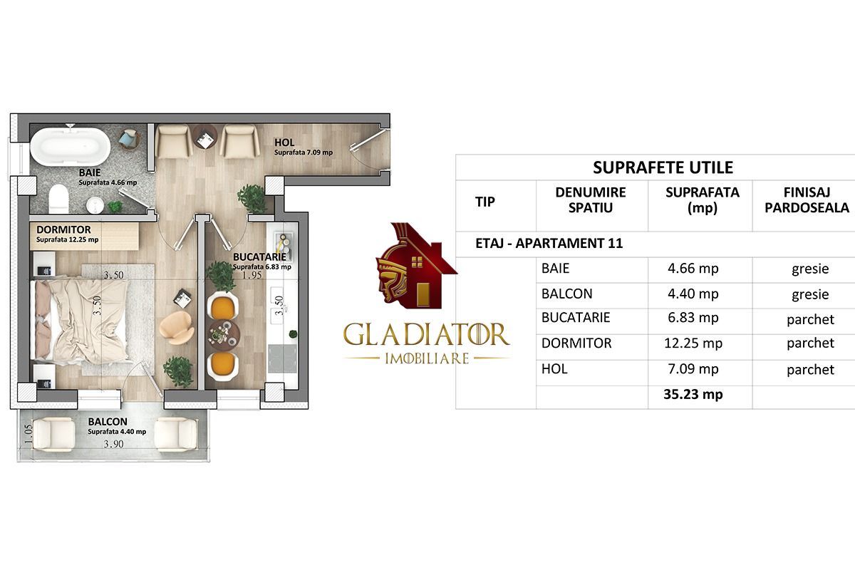 Apartament 1 camere, decomandat, bloc nou, Capat CUG - Lunca Cetatuii - Poză 5