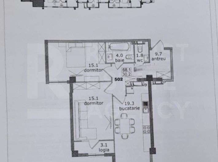 Vânzare, apartament, 2 camere, str. Alba Iulia, Buiucani - Poză 2