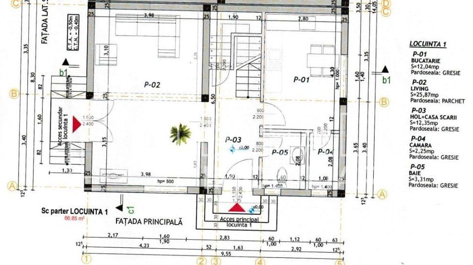 Duplex La CHEIE cu 4 camere, in Cisnadie - Schiță 25