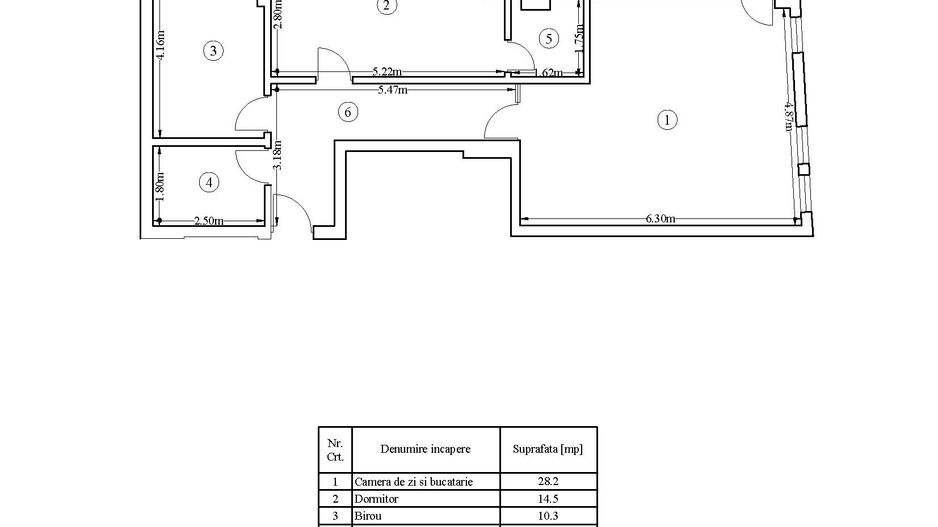 3 camere + balcon | Incalzire în pardoseala | Pipera, zona liniștita - Schiță 10