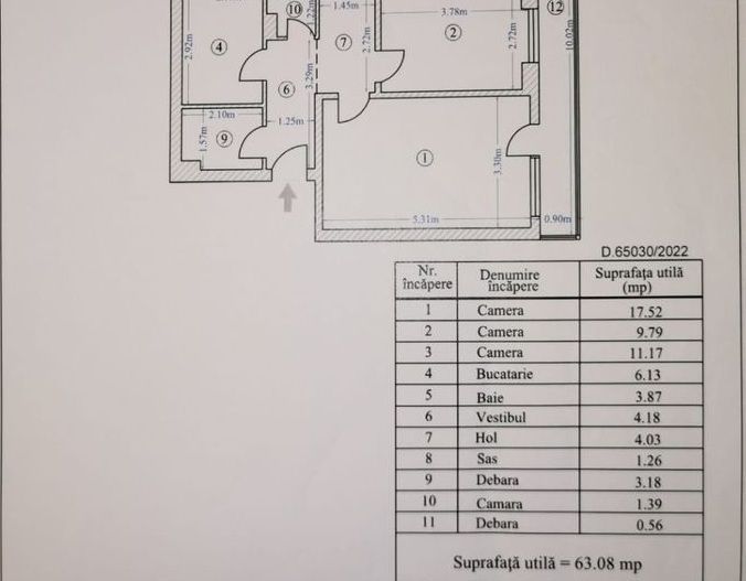 Apartament Luminos 3 camere.  Parc Tineretului. Piata Norilor. - Poză 19